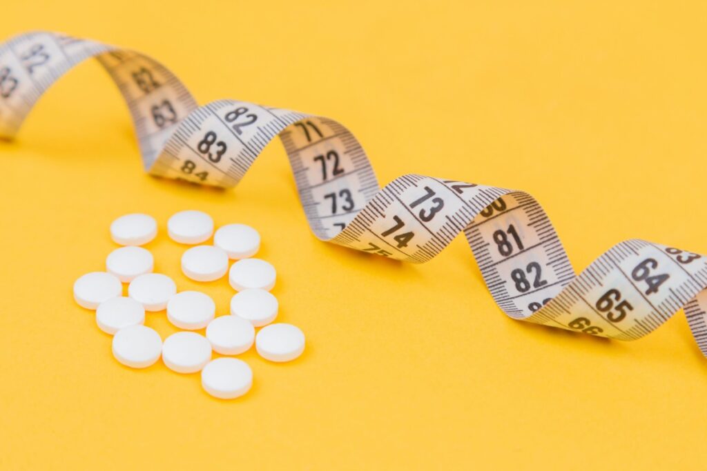medicine and tape measure