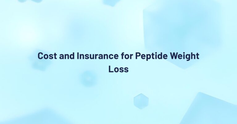cost and insurance for peptide weight loss